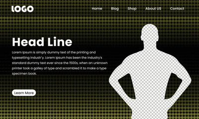 WEB background. First page background. Landing page template. Vector illustration. EPS 10