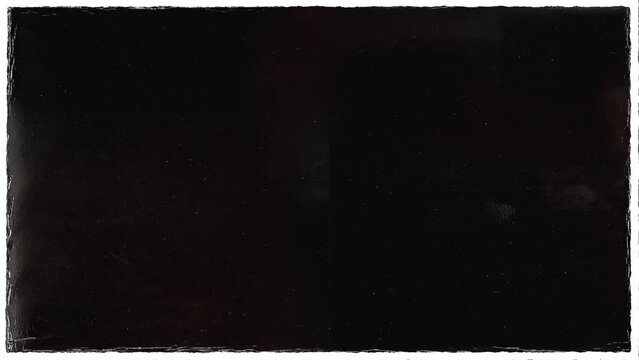 wiggling dark paper overlay with burning edges, animation mock up in 4k.