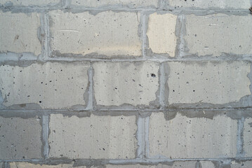 background texture of white Lightweight Concrete block, raw material for industrial wall
