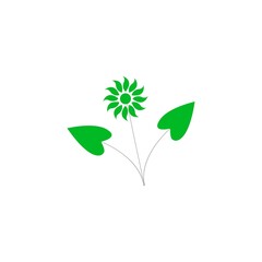flower plants icon design vector 