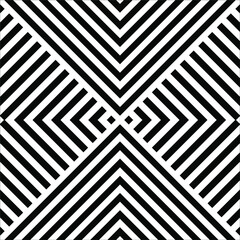 Stripes Motifs Pattern in Black White. Decoration for Interior, Exterior, Carpet, Textile, Garment, Cloth, Silk, Tile, Plastic, Paper, Wrapping, Wallpaper, Pillow, sofa, Background, Ect. Vector 