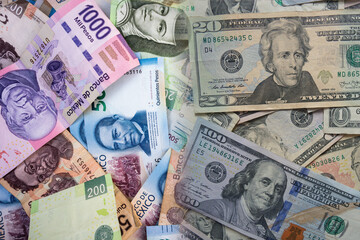 Mexican economy pesos compared to the dollar.