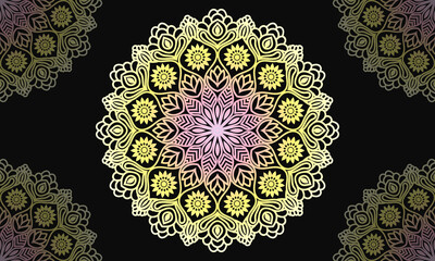 abstract mandala pattern background design. Luxury ornamental mandala design. 