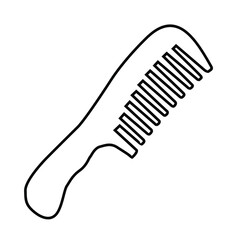 The comb is a device for combing the hair. The comb consists of knobs and denticles. Hairdressers use a variety of combs.Barbershop single icon in cartoon