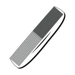The comb is a device for combing the hair. The comb consists of knobs and denticles. Hairdressers use a variety of combs.Barbershop single icon in cartoon