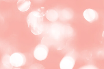 Blurred lights pink background. Abstract bokeh with soft light. Trendy color