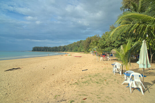 Vacant Beach Waiting For Tourists After The Covid Pandemic - Phuket Island