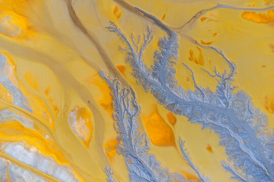 Abstract soil background with colorful stains