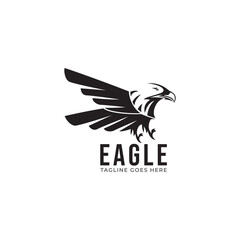 the simple eagle head logo