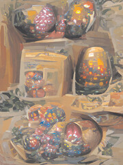 still life with eggs