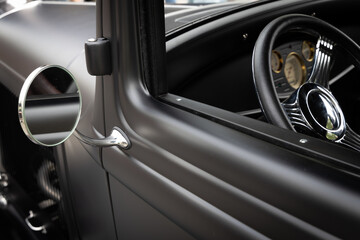 Vintage classic car interior