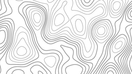 White wave paper curved reliefs abstract background, Abstract topographic contours map background. Geographic mountain relief. Abstract lines background. Contour maps. Business concept.