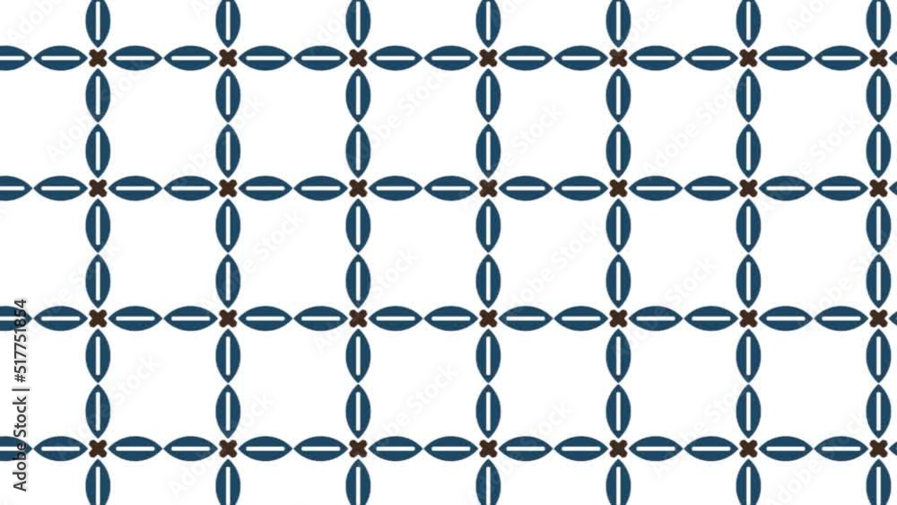 Poster abstract background animation seamless pattern. repeating geometric tiles. panning