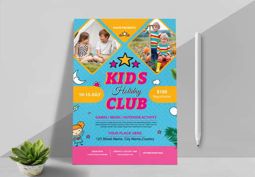 Kids Holiday Club Flyer