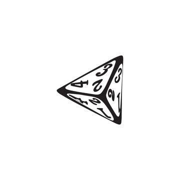 recommend clip art: Vector icon dice for boardgames in doodle style