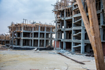 construction Photo, shot is selective focus with shallow depth of field. Photo taken at Cairo Egypt