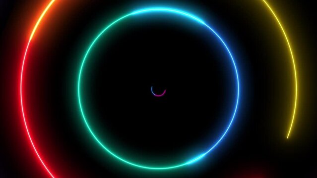 Stroboscopic neon lights - Strobo energetic colors - Laser shapes flashing - Power energetic background 4K