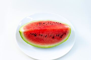 watermelon isolated on white