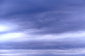 Blue sky full of white clouds, sunny day