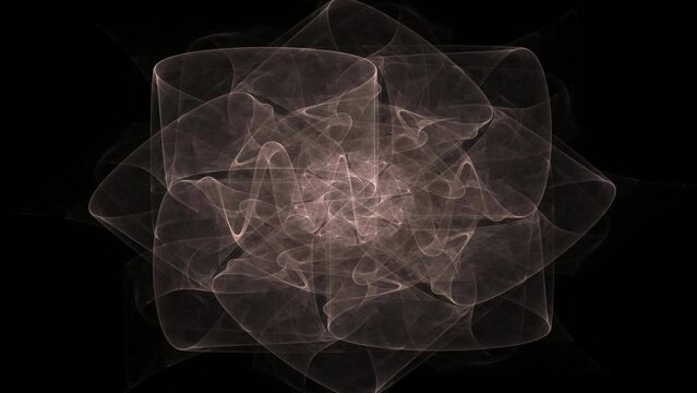 Monochrome abstract mandala sacred geometry, seed flower of life lotus isolated.
