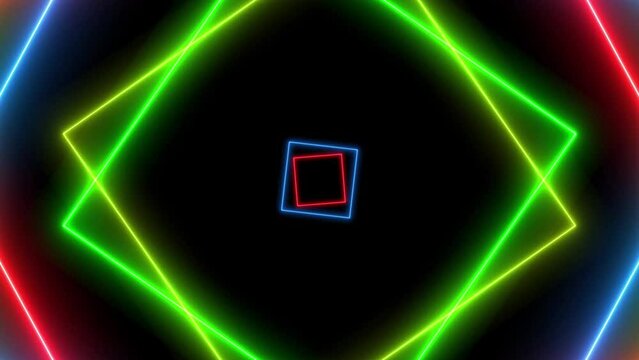 Stroboscopic neon lights - Strobo energetic colors - Laser shapes flashing - Power energetic background 4K