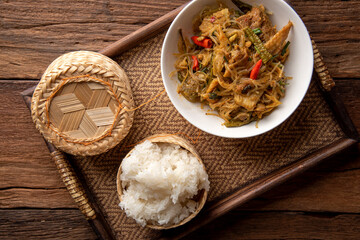 Tradition Northern Thai food. Gang Ho Curry , Lanna Thai food concept.