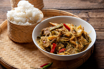 Tradition Northern Thai food. Gang Ho Curry , Lanna Thai food concept.