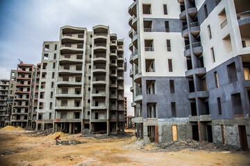 construction Photo, shot is selective focus with shallow depth of field. Photo taken at Cairo Egypt