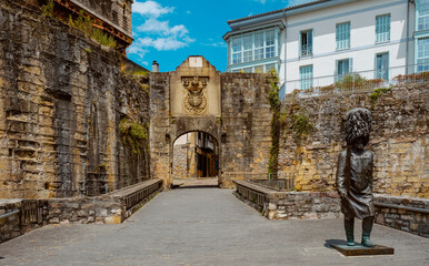 Santa Maria Gate in Hondarribia, Spain