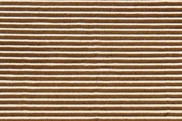 Corrugated cardboard texture in detail.