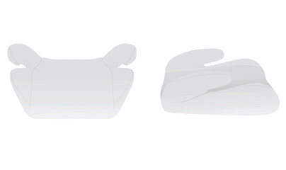 Kids car booster seat. vector illustration