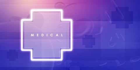 2D illustration medical structure background