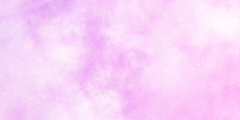 beautiful bright and shinny pink background with white clouds, clear and decorative pink watercolor background with watercolor stains for creative design.