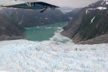 Glacier Entering Ocean 