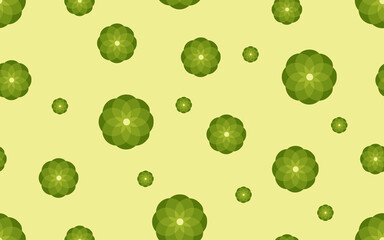 Flowers pastel color seamless pattern