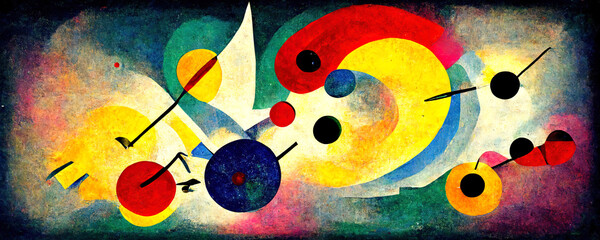 Abstract playful artwork, love of life