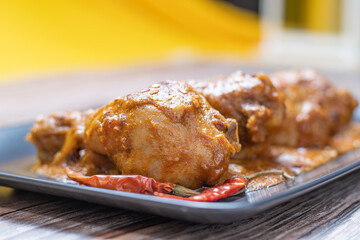 Chicken curry or masala, indian style chicken curry