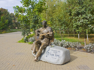 Monument to Mark Bernes in Nizhyn, Ukraine
