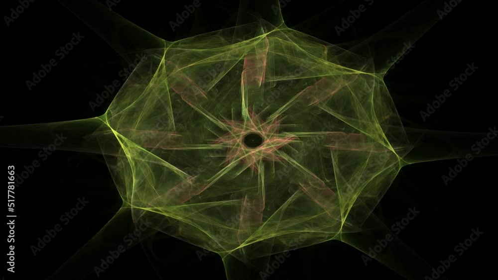 Poster abstract background with animated shapes and circles