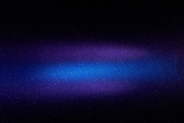 On a purple gradient background, a horizontal blue beam of light