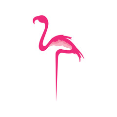 abstract pink flamingo