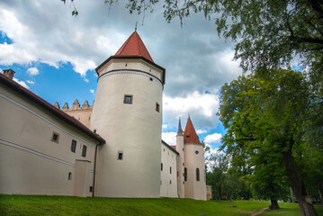 Fototapeta na wymiar Historic castle in Kezmarok town. Slovakia, Europe. 