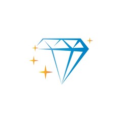 diamond icon logo vector design template