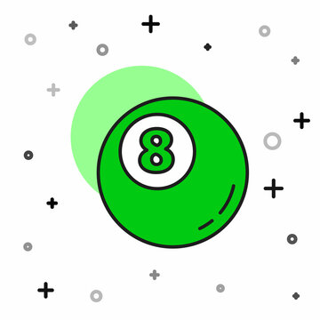 recommend clip art: Filled outline Billiard pool snooker ball icon isolated on white background. Vector