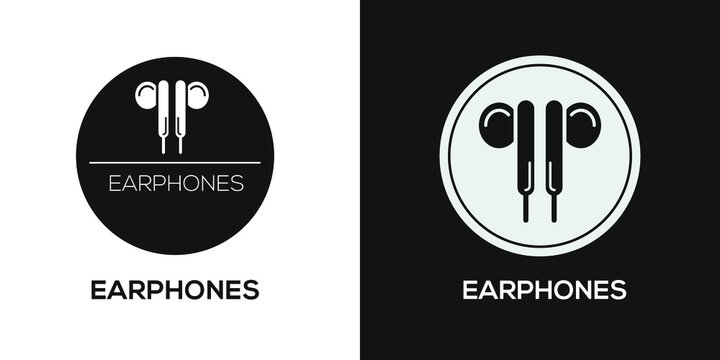Creative (Earphones) Icon, Vector sign.
