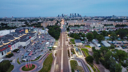 Warsaw by night