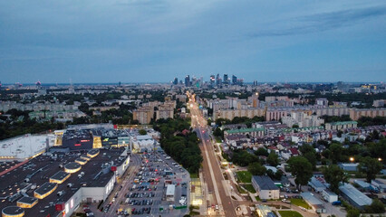 Warsaw by night