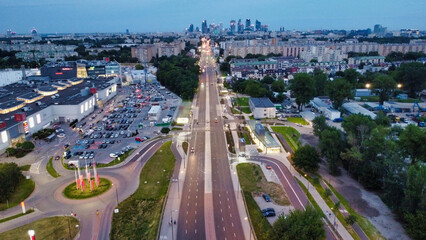 Warsaw by night