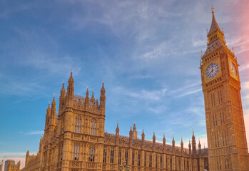 Fototapeta na wymiar Big Ben in London During Sunset