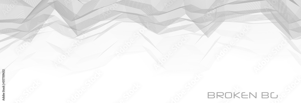 Aufkleber Abstract background with thin broken grey lines